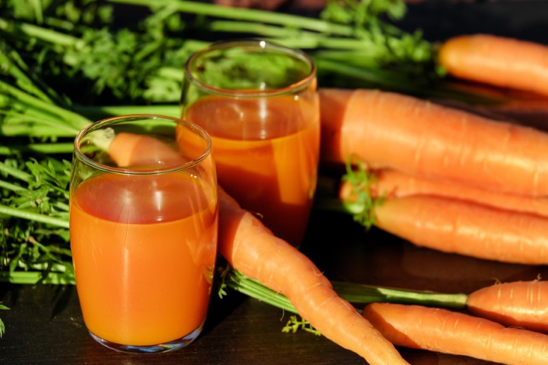 Hair vitamins - vitamin A in carrot