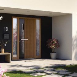 The front door adds a special touch to your home